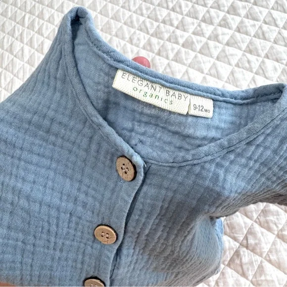 Elegant Baby Organics- Blue Muslim - Picture 3 of 4